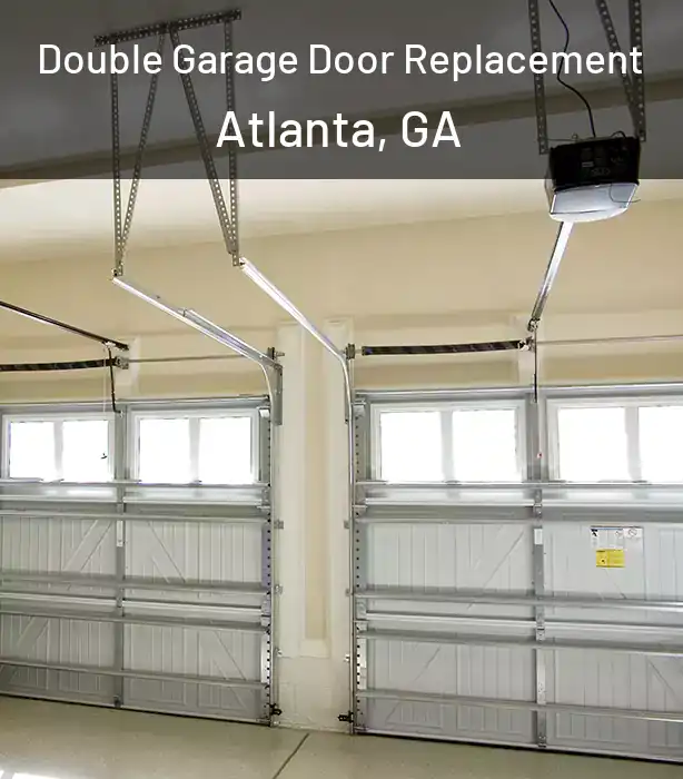  Double Garage Door Replacement Atlanta, GA