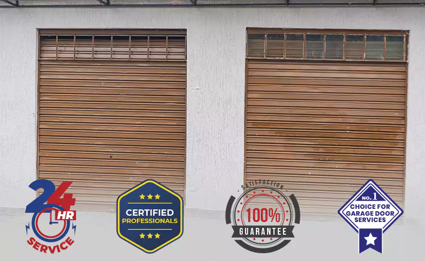 Residential Wood Roll Up Garage Doors in Kennesaw, GA